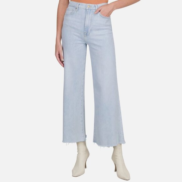 7 For All Mankind UHR Cropped JO Jeans Summertime Light Wash 25 - Picture 1 of 10